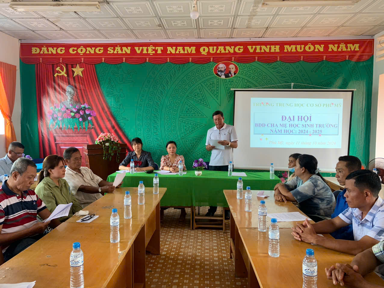 Đại hội cha mẹ học sinh trường THCS Phú Mỹ năm học 2024 - 2025